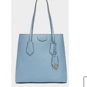 SOLD DKNY Blue Leather Sullivan Tote Bag